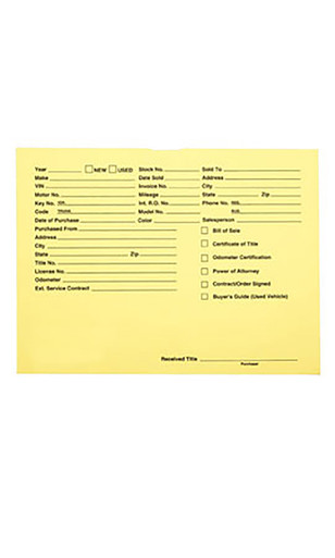 Economy Yellow Vehicle Deal Jackets