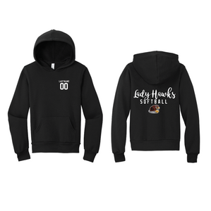 Lady Hawks Youth Sweatshirt (back)