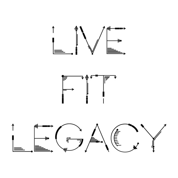 Arrows and Lines - LIVE FIT LEGACY - Design Upgrade