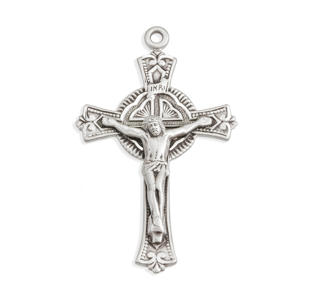Sterling Silver Fine Detailed Crucifix