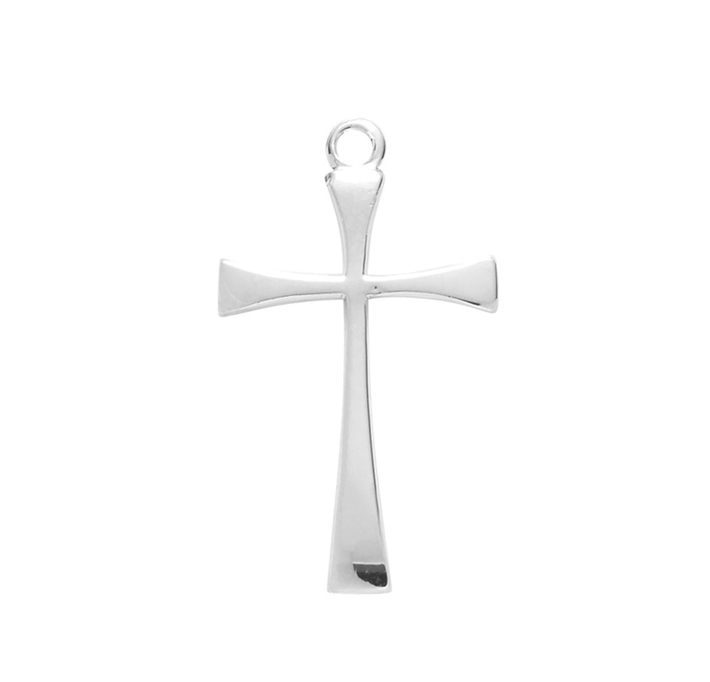 Sterling Silver Tapered End Cross
