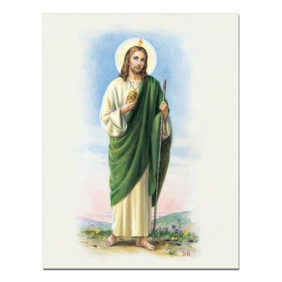 SAINT JUDE CARDED 8x10 PRINT FOR FRAMING