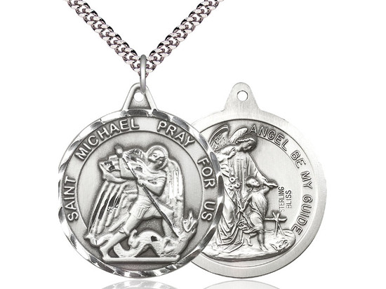 St. Michael/Guardian Angel - Oval Patron Saint Series