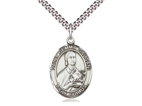 St. Gemma Galgani - Oval Patron Saint Series