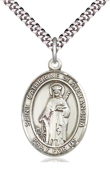 St. Catherine of Alexandria - Oval Patron Saint Series