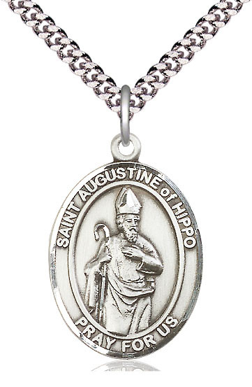 St. Augustine of Hippo - Oval Patron Saint Series