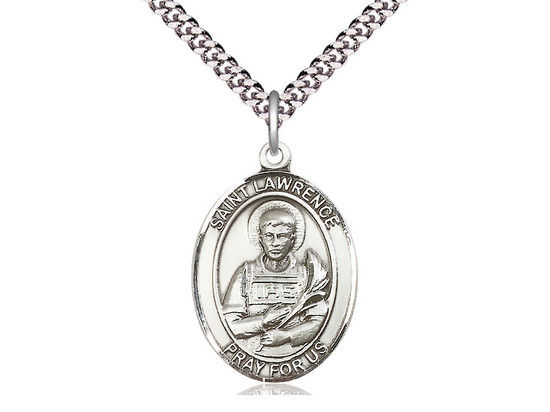 St. Lawrence - Oval Patron Saint Series