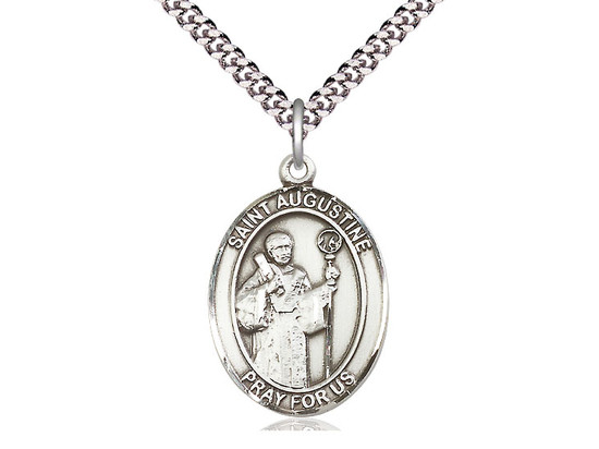 St. Augustine - Oval Patron Saint Series