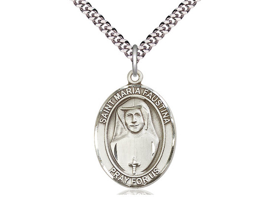 St. Maria Faustina - Oval Patron Saint Series