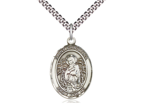 St. Christina the Astonishing - Oval Patron Saint Series
