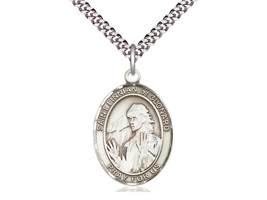 St. Finnian of Clonard - Oval Patron Saint Series