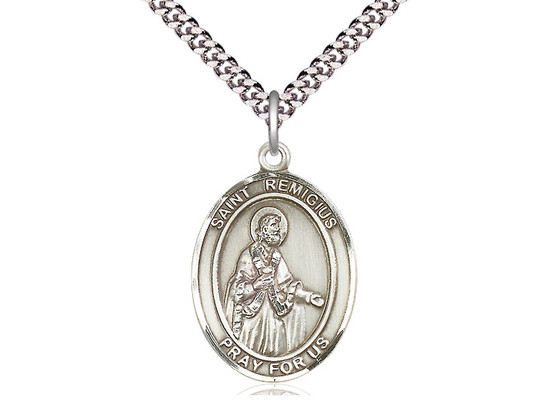 St. Remigius of Reims - Oval Patron Saint Series