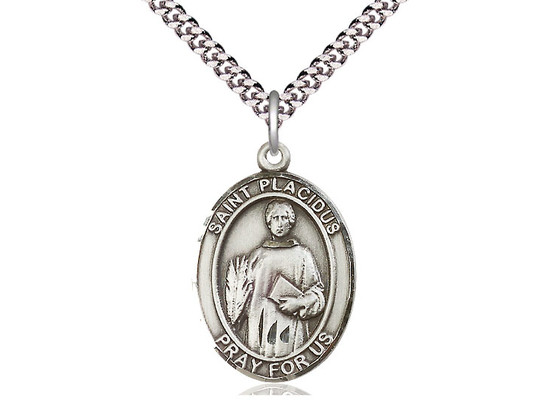 St. Placidus - Oval Patron Saint Series