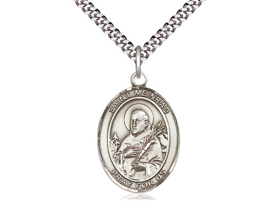 St. Meinrad of Einsideln - Oval Patron Saint Series