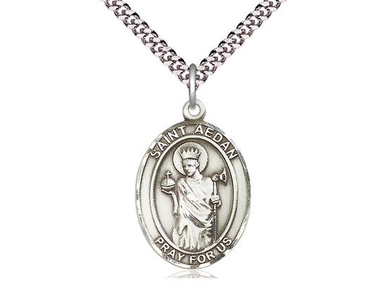 St. Aedan of Ferns - Oval Patron Saint Series