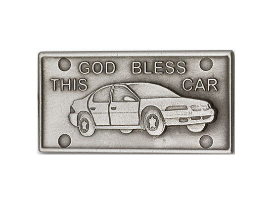 God Bless This Car Visor Clip