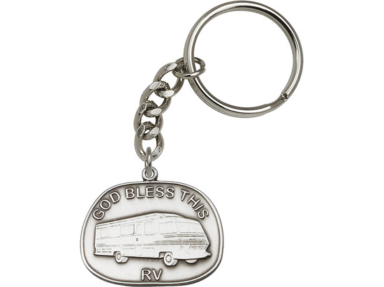 God Bless This Rv Key Chain