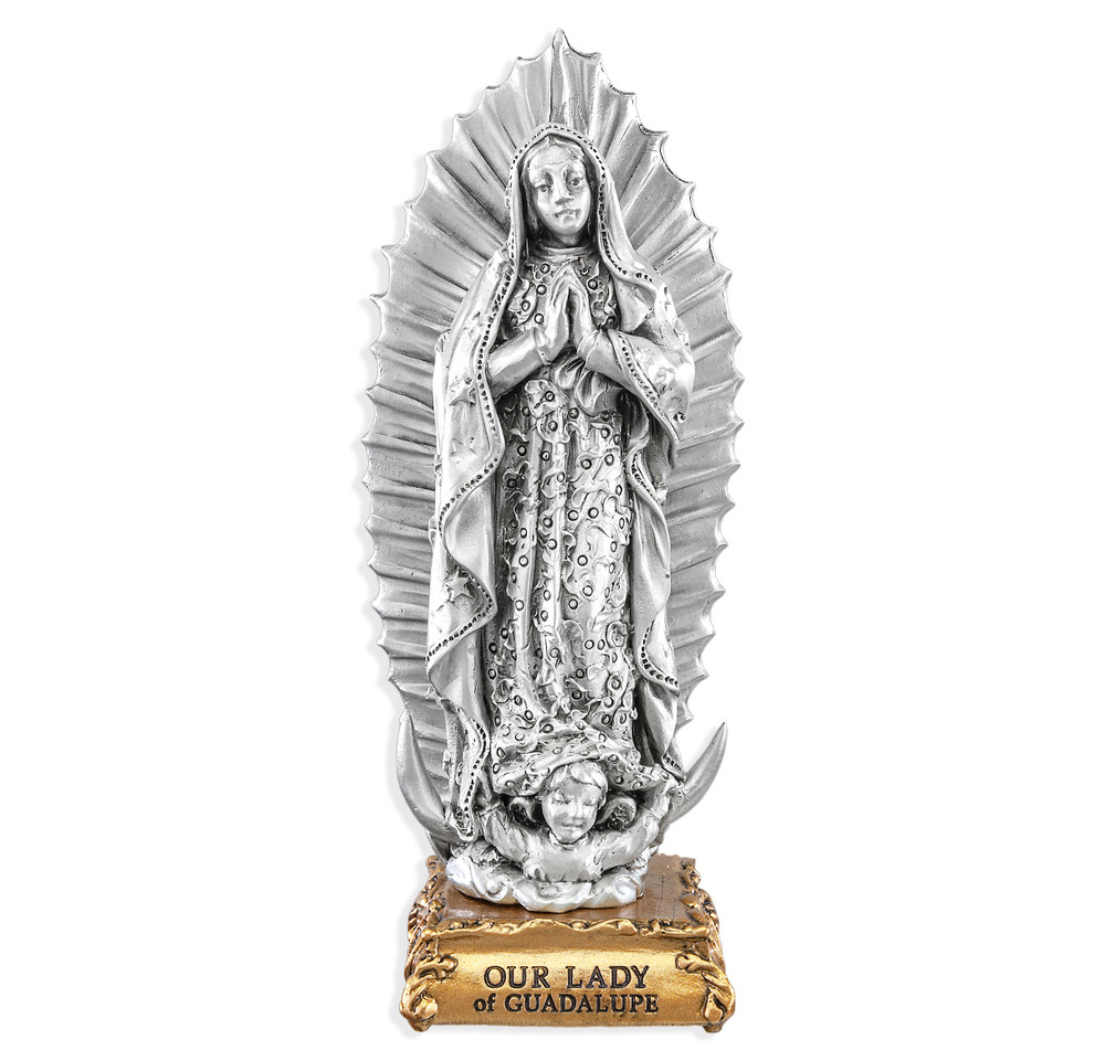 Our Lady of Guadalupe Pewter Statue
