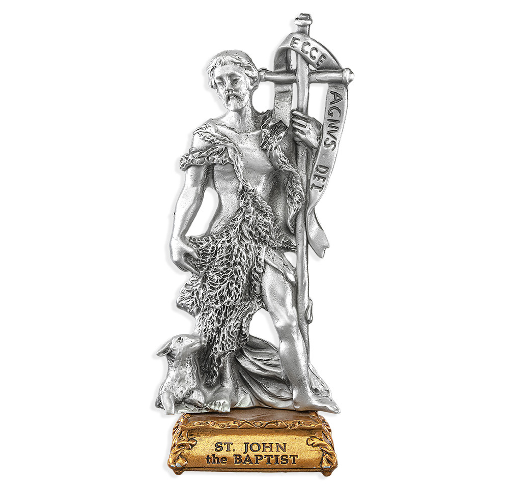 St. John the Baptist Pewter Statue