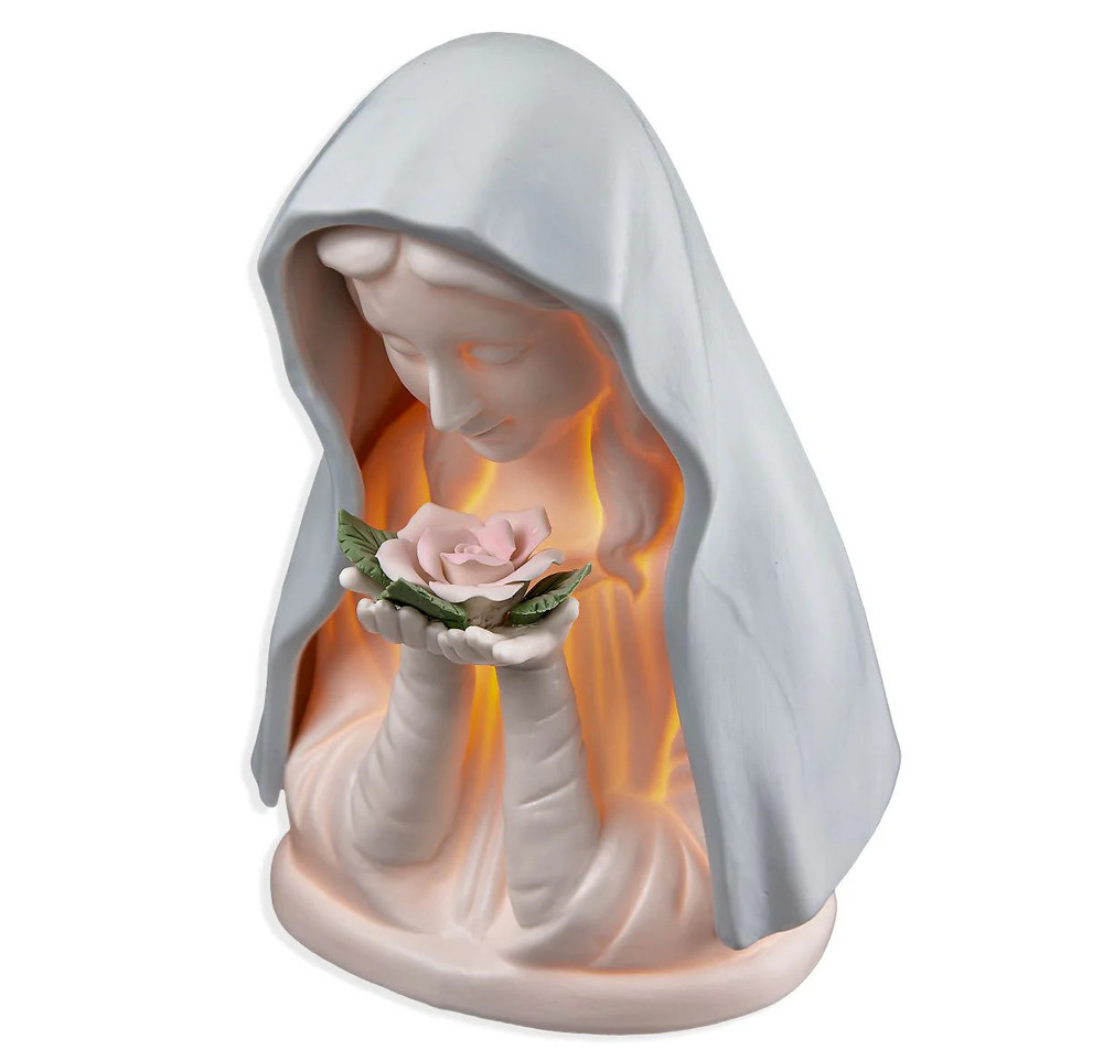 Madonna with Rose and Cape Night Light