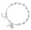 Round Crystal Rosary Bracelet Created with 6mm finest Austrian Aurora Crystal Beads by HMH