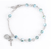 Round Crystal Rosary Bracelet Created with 6mm finest Austrian Crystal Erinite Beads by HMH