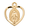 Gold Over Sterling Silver Miraculous Medal