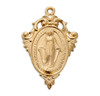 Gold Over Sterling Silver Miraculous Medal