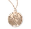 Gold Over Sterling Silver Scapular Medal