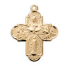 Gold Over Sterling Silver Four-Way Medal Gold Over Sterling Silver Four-Way Medal