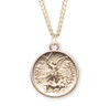 Saint Michael Round Gold Over Sterling Silver Medal