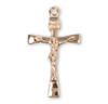 Gold Over Sterling Silver Narrow Crucifix