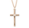 Two-Tone Gold Over Sterling Silver Cross