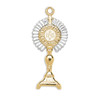 Gold Over Sterling Silver Two-Tone Monstrance Pendant