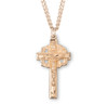 Pierced Gold Over Sterling Silver Crucifix