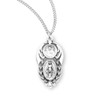 Sterling Silver Miraculous Medal Scapular Combination