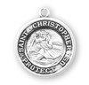 Saint Christopher Sterling Silver Medal