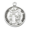 Saint Francis of Assisi Round Sterling Silver Medal