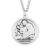Saint Francis of Assisi Round Sterling Silver Medal Saint Francis of Assisi Round Sterling Silver Medal