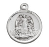 Guardian Angel Round Sterling Silver Medal