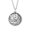 Saint Michael Round Sterling Silver Medal