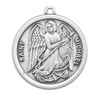 Saint Michael Round Sterling Silver Medal