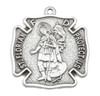 Saint Florian Sterling Silver Firefighters Medal