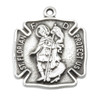 Saint Florian Sterling Silver Firefighters Medal