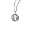 Saint Benedict Round Sterling Silver Medal