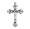 Baroque Scroll Tipped Sterling Silver Crucifix