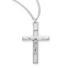 Sterling Silver High Polished Basic Crucifix