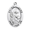 Patron Saint Jude Oval Sterling Silver Medal Patron Saint Jude Oval Sterling Silver Medal