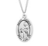 Patron Saint Thomas Aquinas Oval Sterling Silver Medal