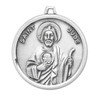 Saint Jude Round Sterling Silver Medal Saint Jude Round Sterling Silver Medal